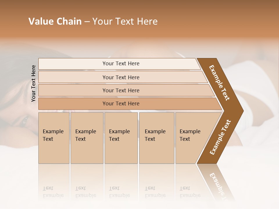 A Woman Laying On A Bed Smiling For The Camera PowerPoint Template