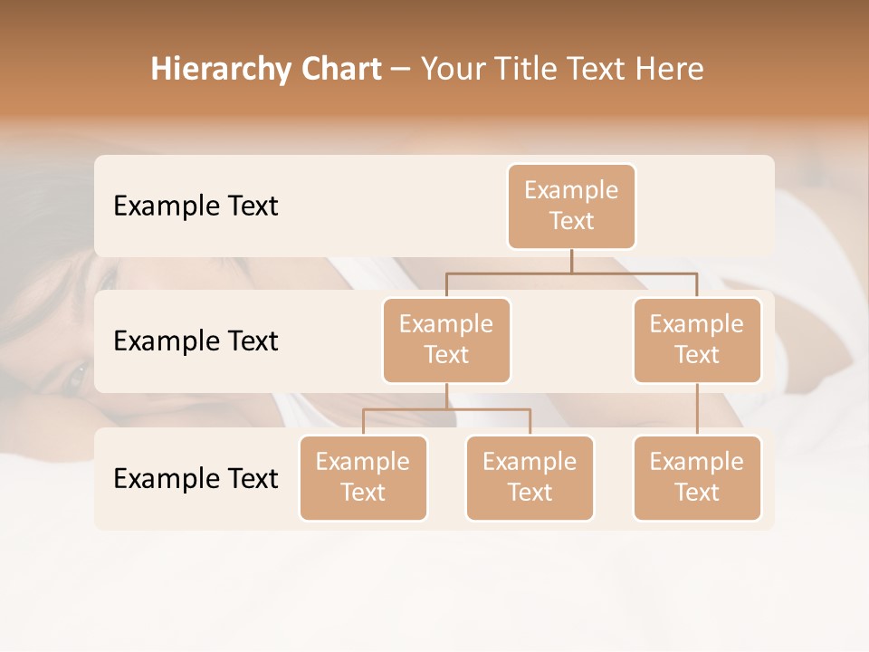 A Woman Laying On A Bed Smiling For The Camera PowerPoint Template