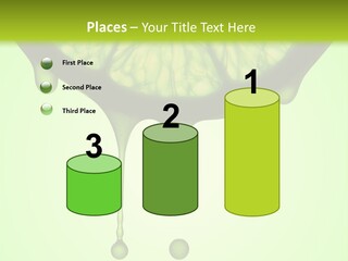 A Slice Of Lime With Drops Of Water On It PowerPoint Template