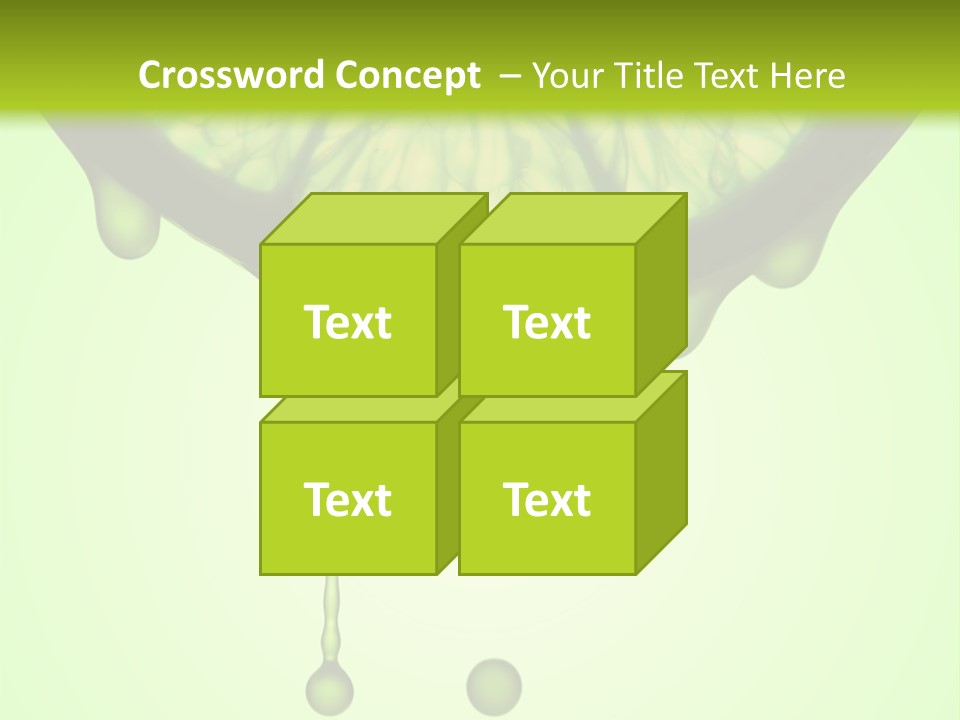 A Slice Of Lime With Drops Of Water On It PowerPoint Template