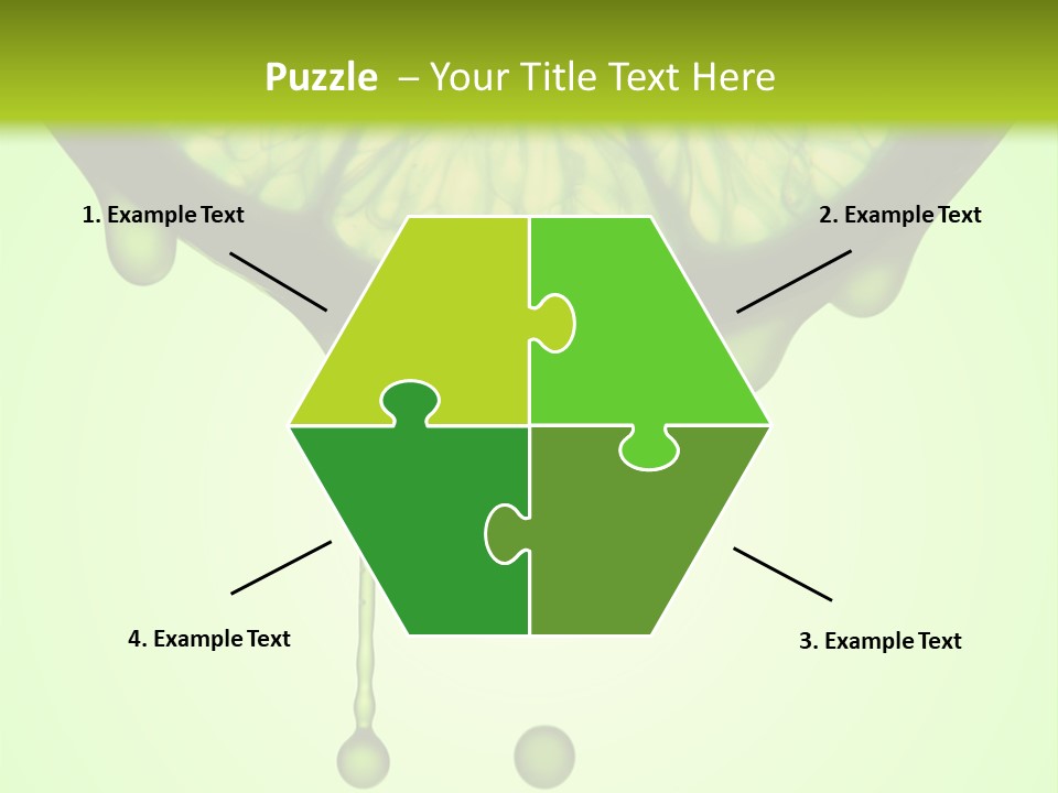 A Slice Of Lime With Drops Of Water On It PowerPoint Template