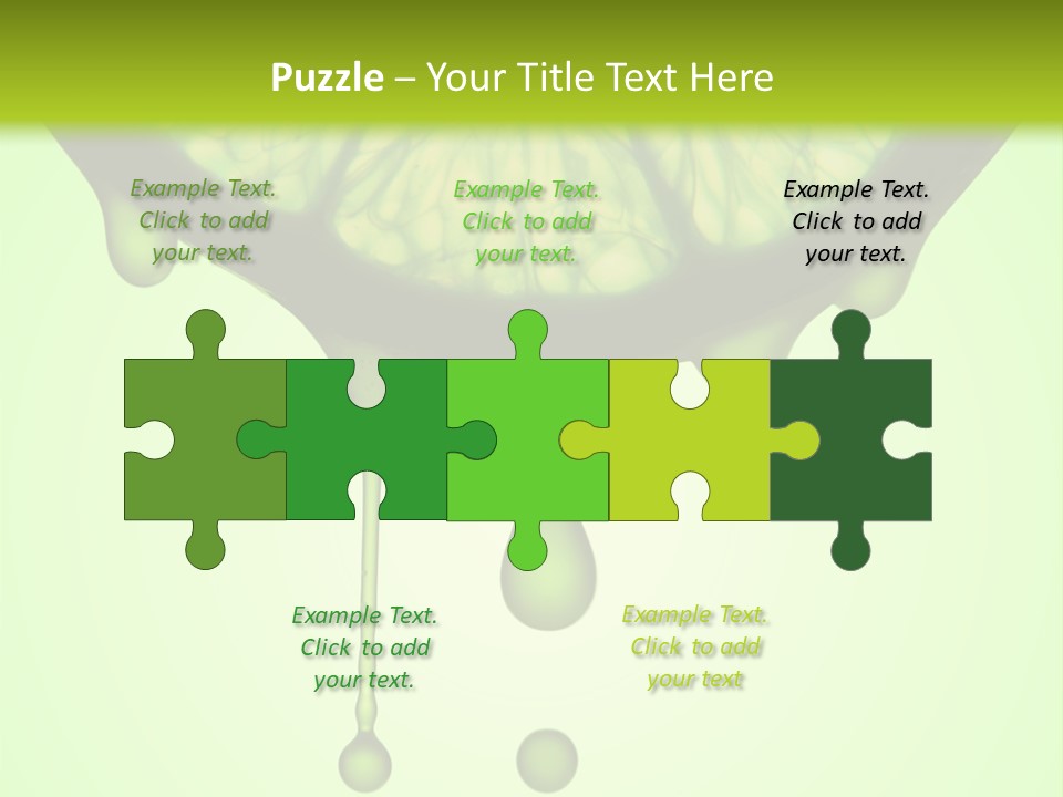 A Slice Of Lime With Drops Of Water On It PowerPoint Template