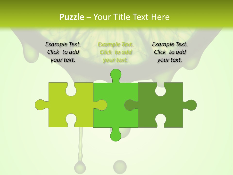 A Slice Of Lime With Drops Of Water On It PowerPoint Template