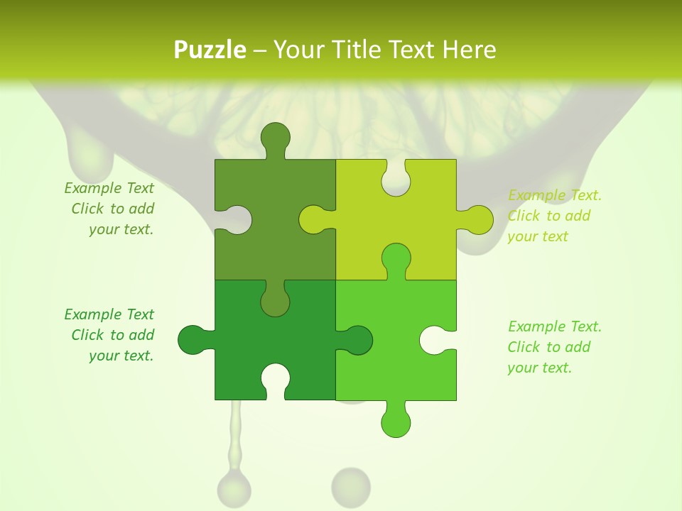 A Slice Of Lime With Drops Of Water On It PowerPoint Template