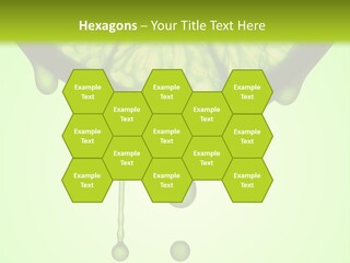 A Slice Of Lime With Drops Of Water On It PowerPoint Template