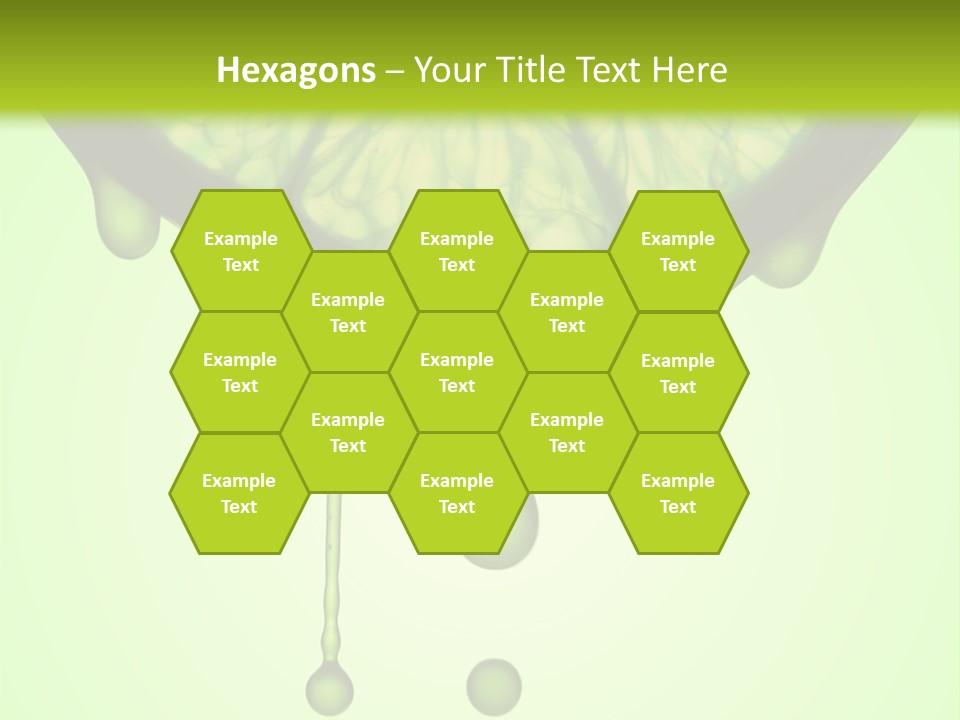 A Slice Of Lime With Drops Of Water On It PowerPoint Template