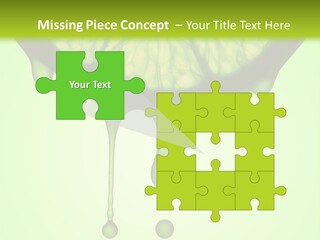 A Slice Of Lime With Drops Of Water On It PowerPoint Template