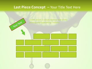 A Slice Of Lime With Drops Of Water On It PowerPoint Template