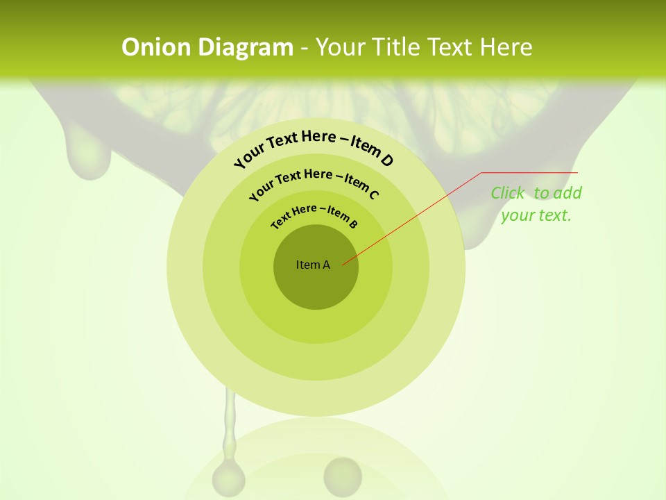 A Slice Of Lime With Drops Of Water On It PowerPoint Template