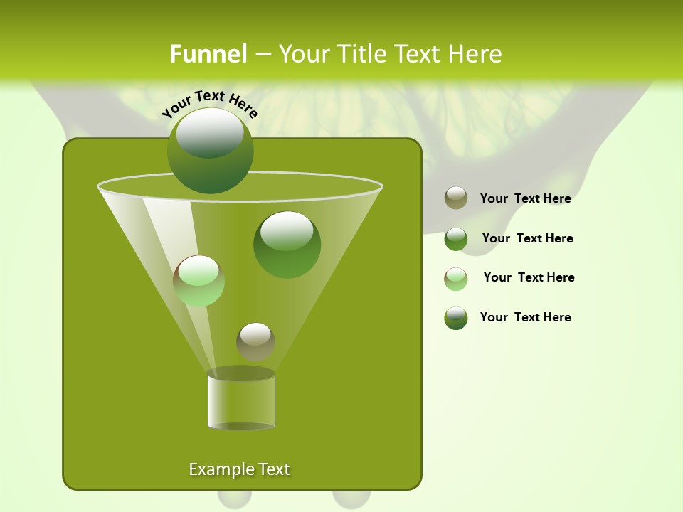 A Slice Of Lime With Drops Of Water On It PowerPoint Template