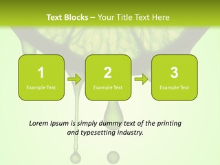 A Slice Of Lime With Drops Of Water On It PowerPoint Template