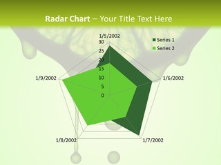 A Slice Of Lime With Drops Of Water On It PowerPoint Template