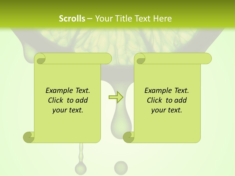 A Slice Of Lime With Drops Of Water On It PowerPoint Template