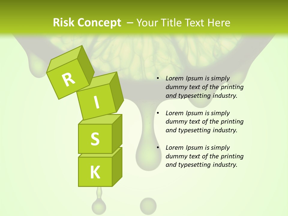 A Slice Of Lime With Drops Of Water On It PowerPoint Template