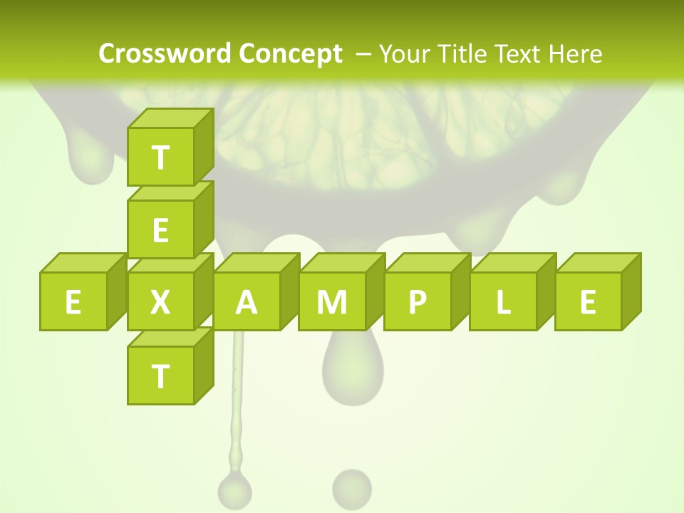 A Slice Of Lime With Drops Of Water On It PowerPoint Template