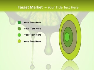 A Slice Of Lime With Drops Of Water On It PowerPoint Template