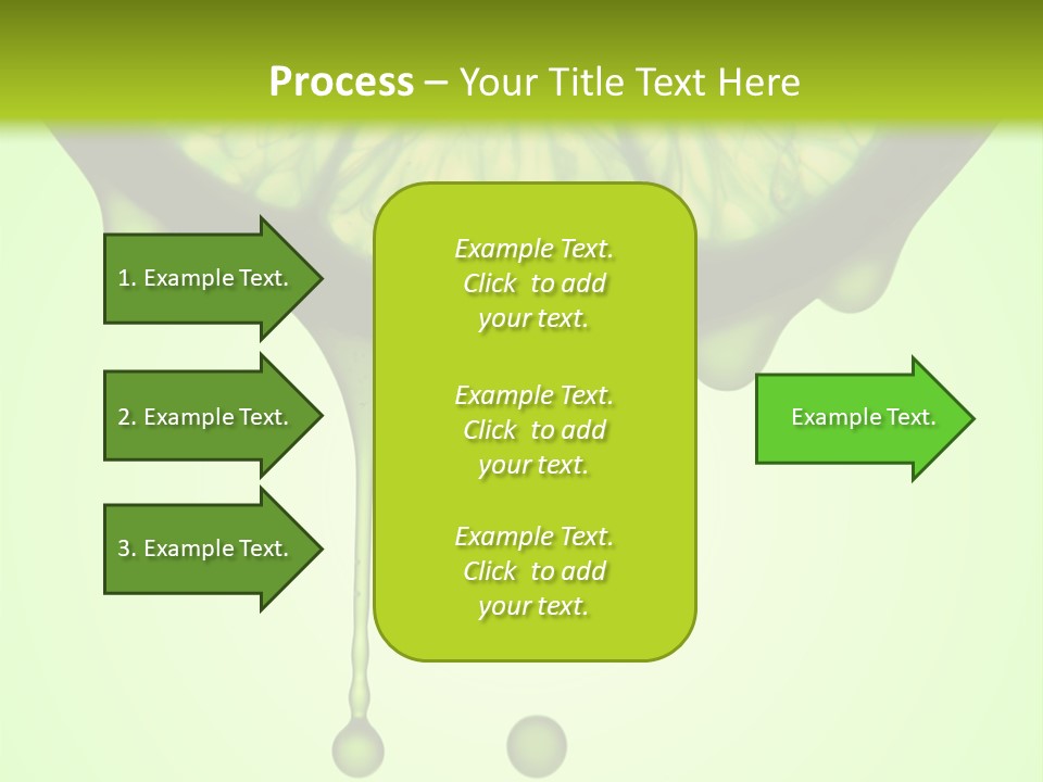 A Slice Of Lime With Drops Of Water On It PowerPoint Template