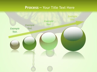 A Slice Of Lime With Drops Of Water On It PowerPoint Template