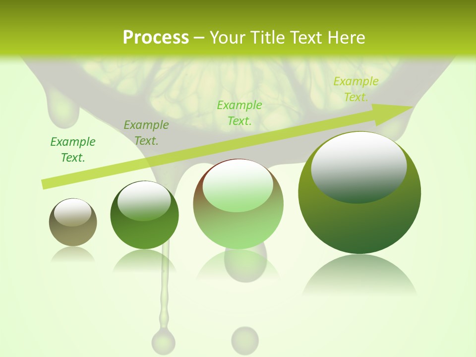 A Slice Of Lime With Drops Of Water On It PowerPoint Template