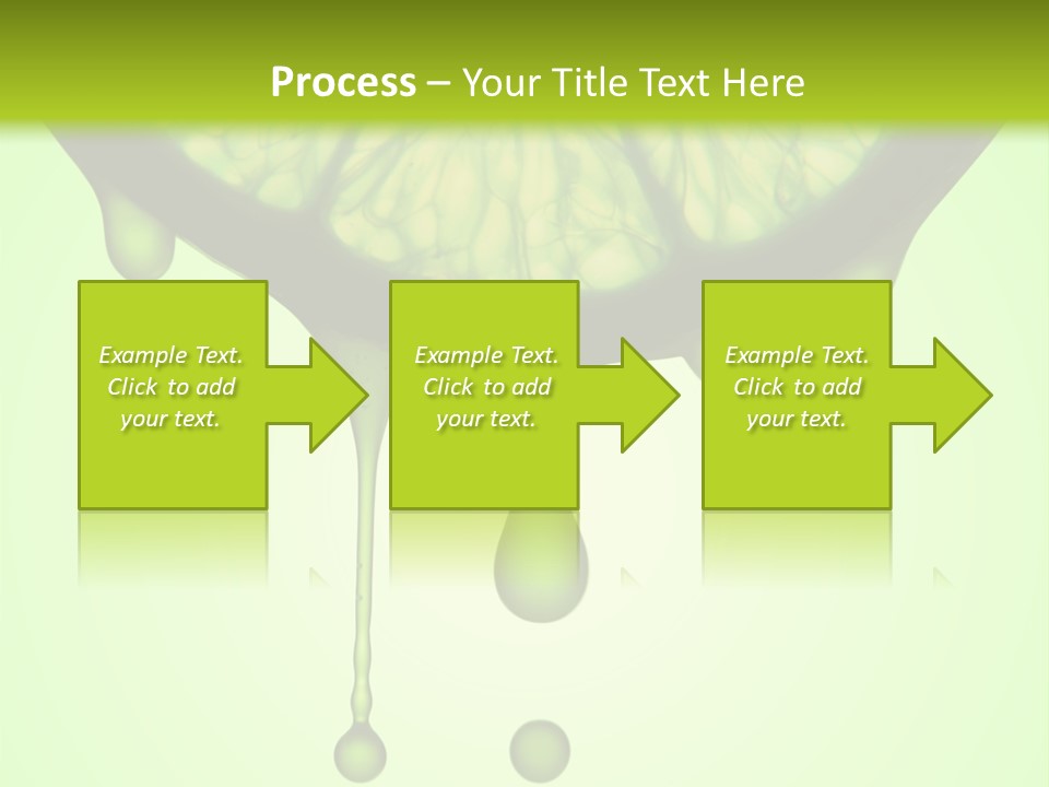 A Slice Of Lime With Drops Of Water On It PowerPoint Template