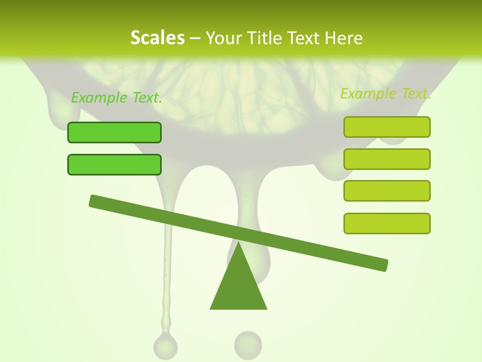 A Slice Of Lime With Drops Of Water On It PowerPoint Template