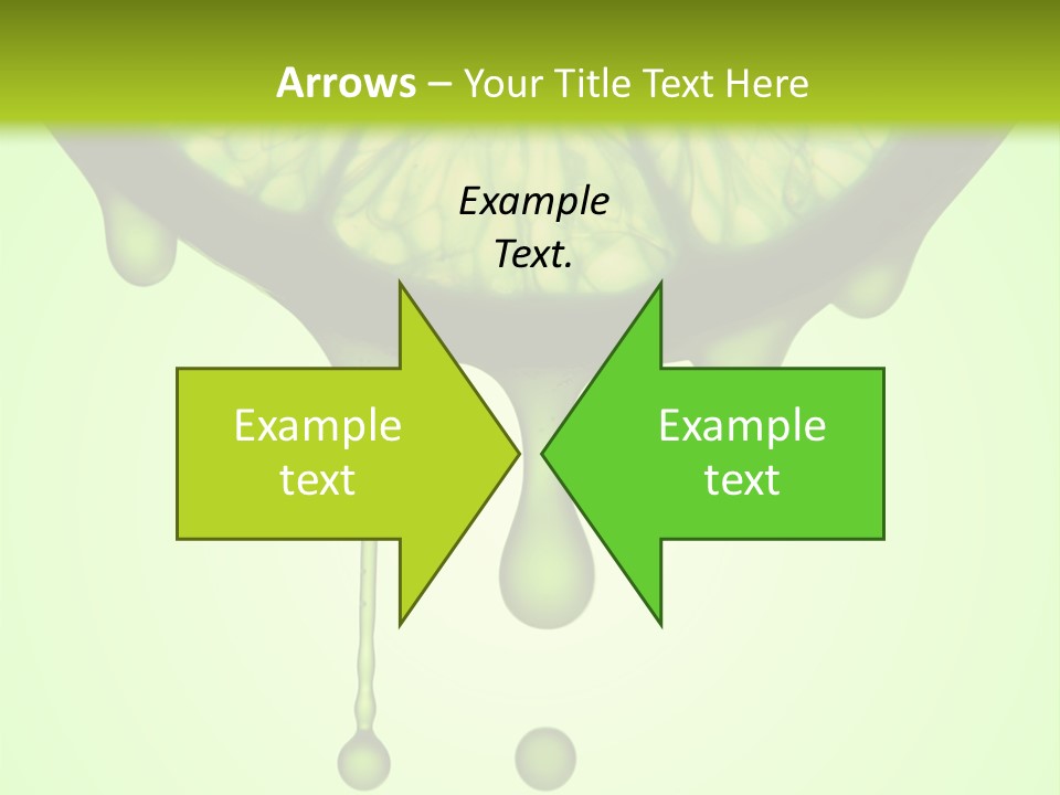 A Slice Of Lime With Drops Of Water On It PowerPoint Template