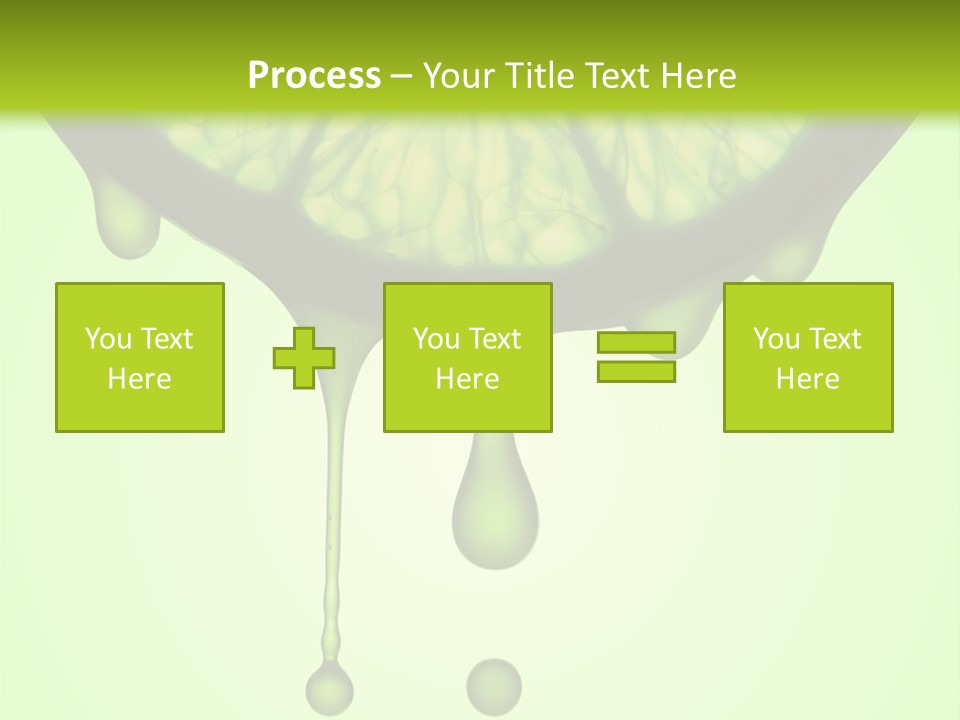 A Slice Of Lime With Drops Of Water On It PowerPoint Template