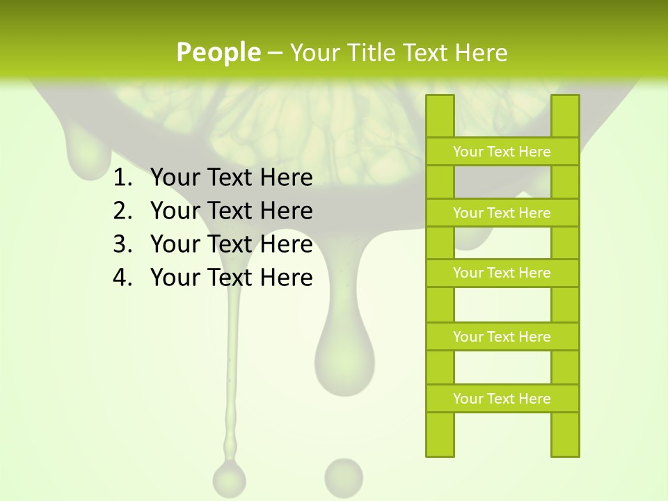 A Slice Of Lime With Drops Of Water On It PowerPoint Template