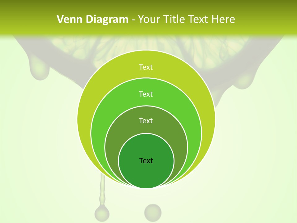 A Slice Of Lime With Drops Of Water On It PowerPoint Template