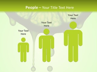 A Slice Of Lime With Drops Of Water On It PowerPoint Template