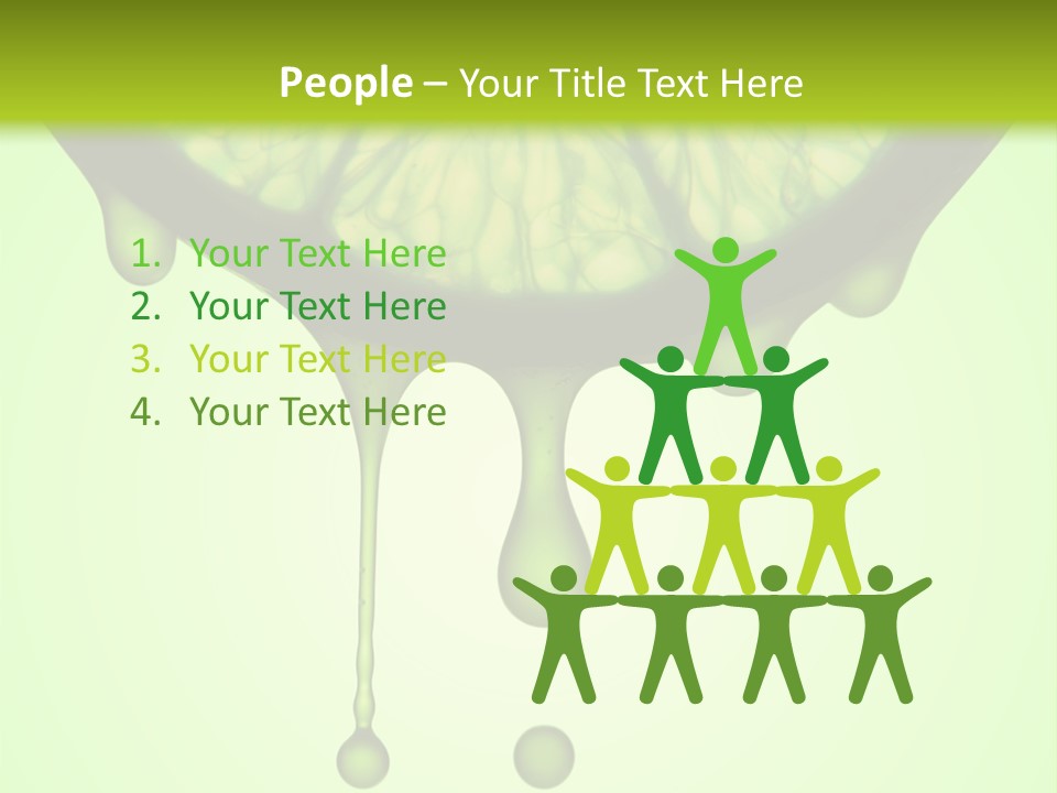 A Slice Of Lime With Drops Of Water On It PowerPoint Template