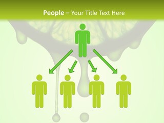 A Slice Of Lime With Drops Of Water On It PowerPoint Template