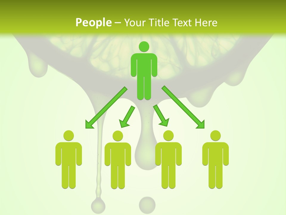 A Slice Of Lime With Drops Of Water On It PowerPoint Template