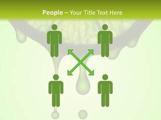 A Slice Of Lime With Drops Of Water On It PowerPoint Template