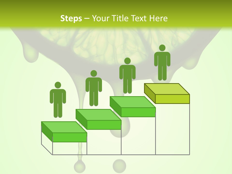 A Slice Of Lime With Drops Of Water On It PowerPoint Template