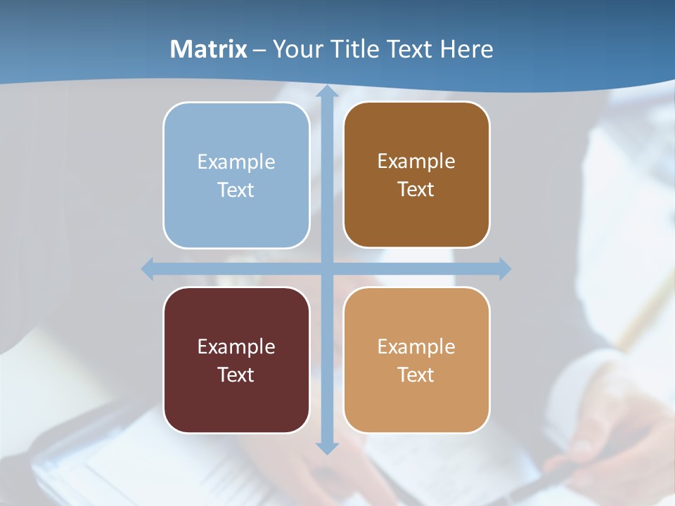 Two Women Sitting At A Table With Papers In Front Of Them PowerPoint Template