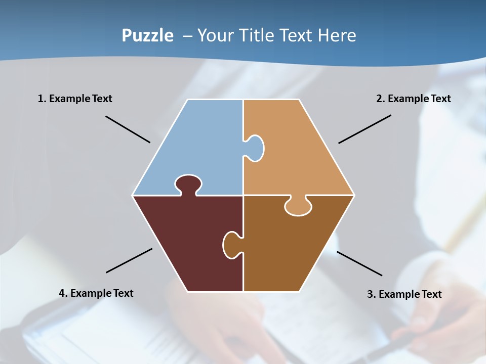 Two Women Sitting At A Table With Papers In Front Of Them PowerPoint Template