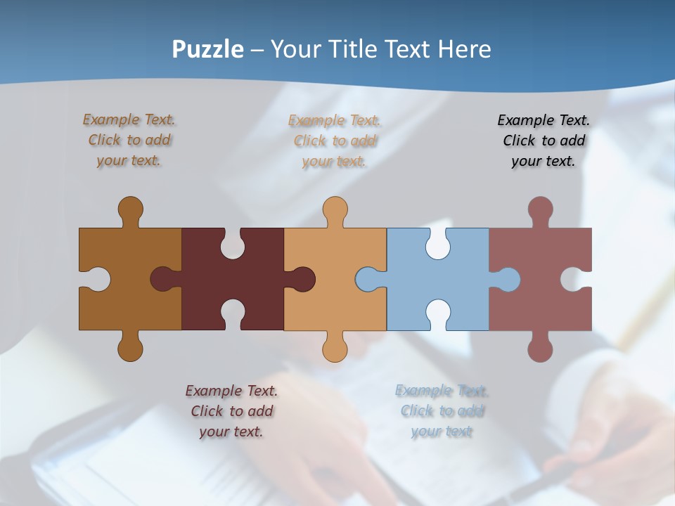 Two Women Sitting At A Table With Papers In Front Of Them PowerPoint Template