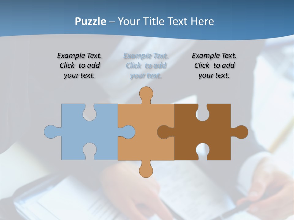Two Women Sitting At A Table With Papers In Front Of Them PowerPoint Template