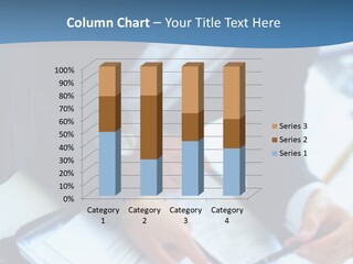 Two Women Sitting At A Table With Papers In Front Of Them PowerPoint Template