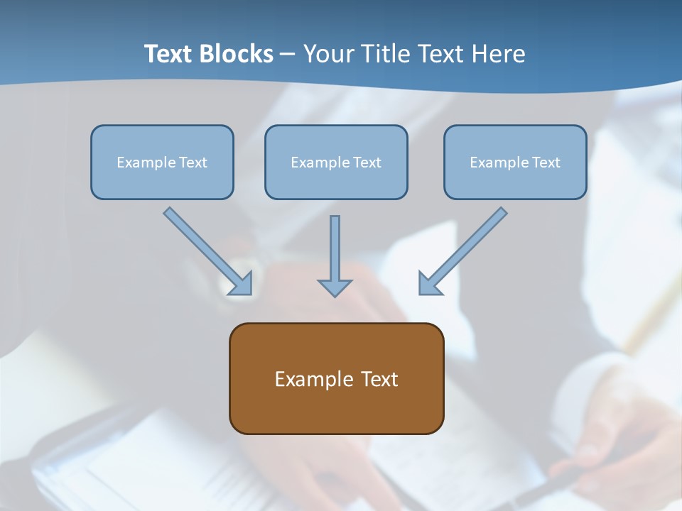 Two Women Sitting At A Table With Papers In Front Of Them PowerPoint Template