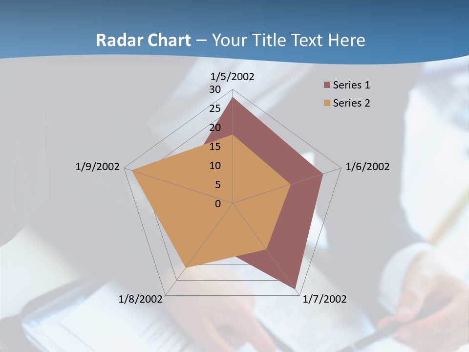 Two Women Sitting At A Table With Papers In Front Of Them PowerPoint Template