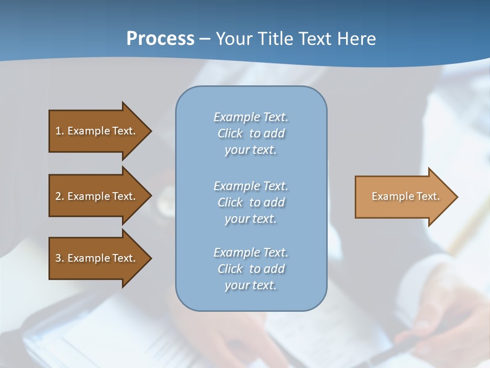 Two Women Sitting At A Table With Papers In Front Of Them PowerPoint Template