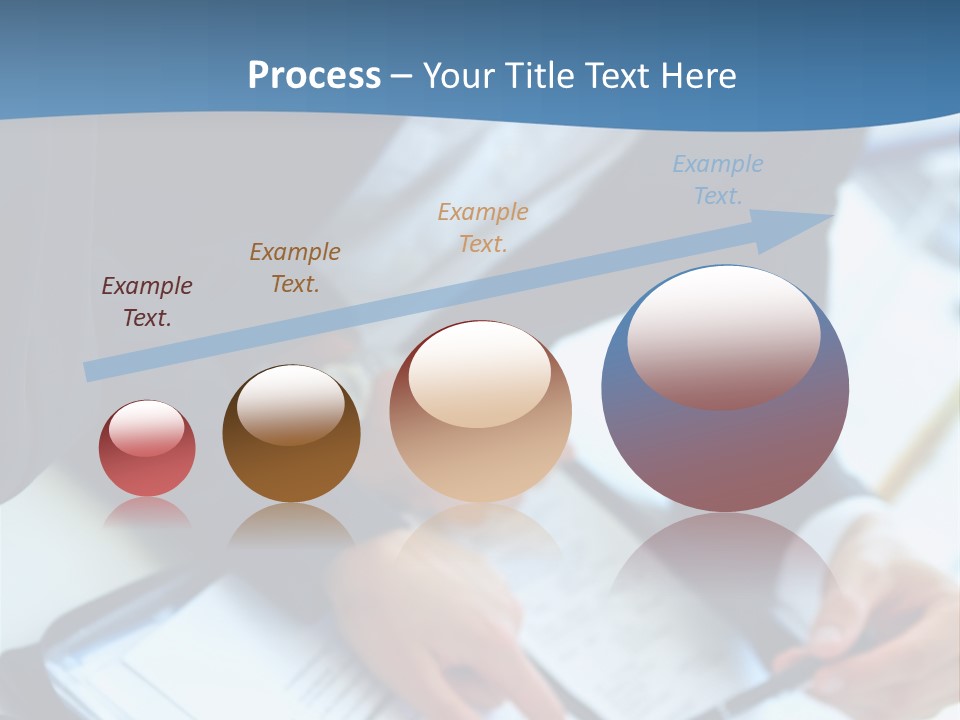 Two Women Sitting At A Table With Papers In Front Of Them PowerPoint Template