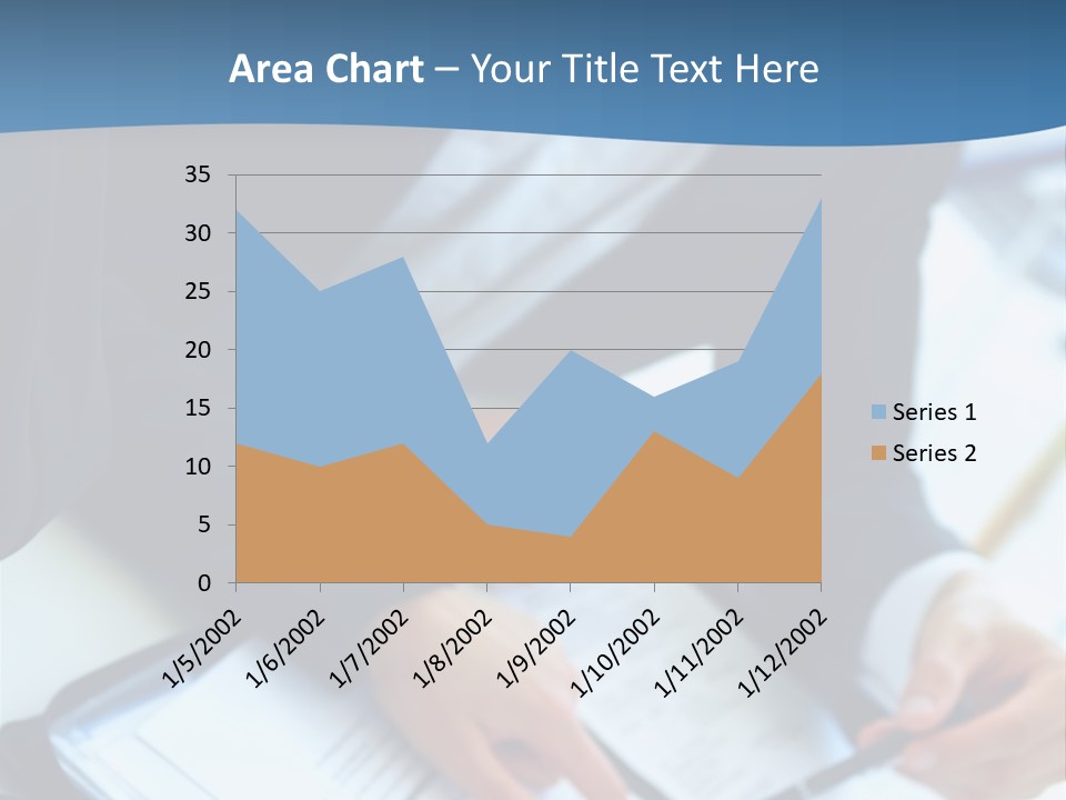 Two Women Sitting At A Table With Papers In Front Of Them PowerPoint Template