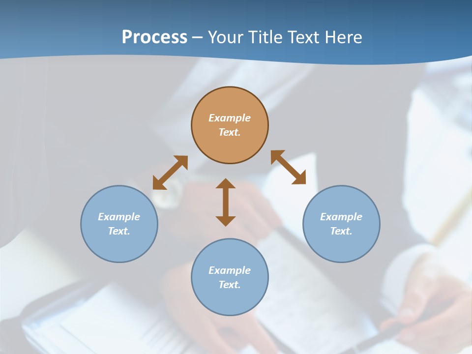 Two Women Sitting At A Table With Papers In Front Of Them PowerPoint Template