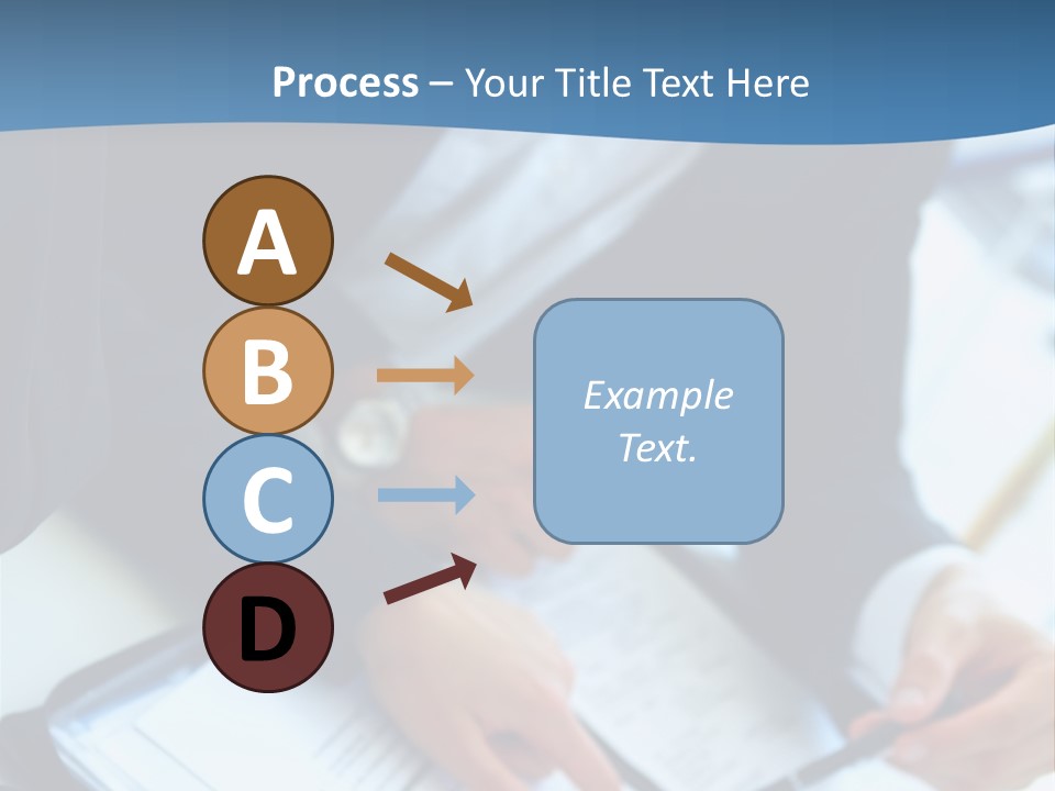 Two Women Sitting At A Table With Papers In Front Of Them PowerPoint Template
