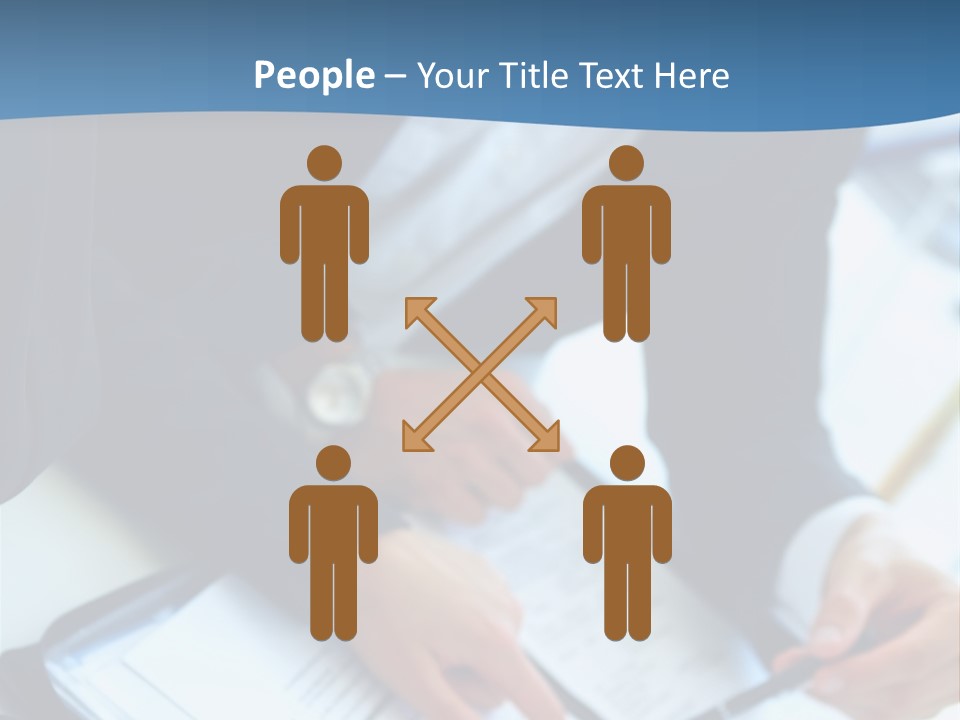 Two Women Sitting At A Table With Papers In Front Of Them PowerPoint Template