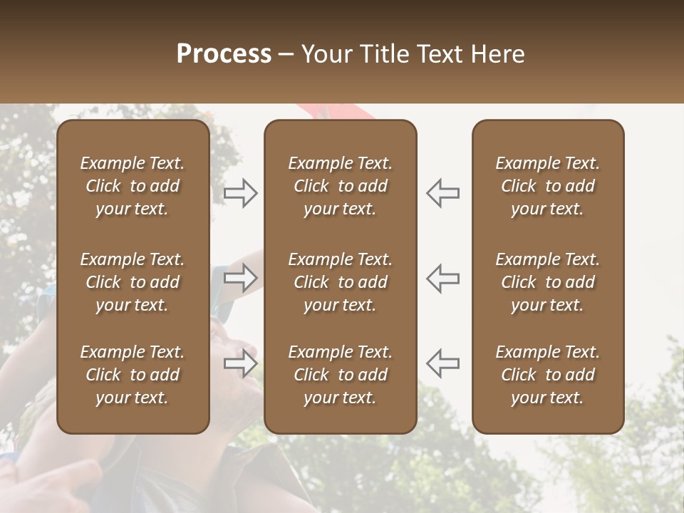 A Man Holding A Small Child On His Shoulders PowerPoint Template