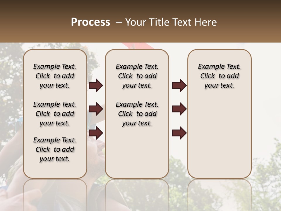 A Man Holding A Small Child On His Shoulders PowerPoint Template